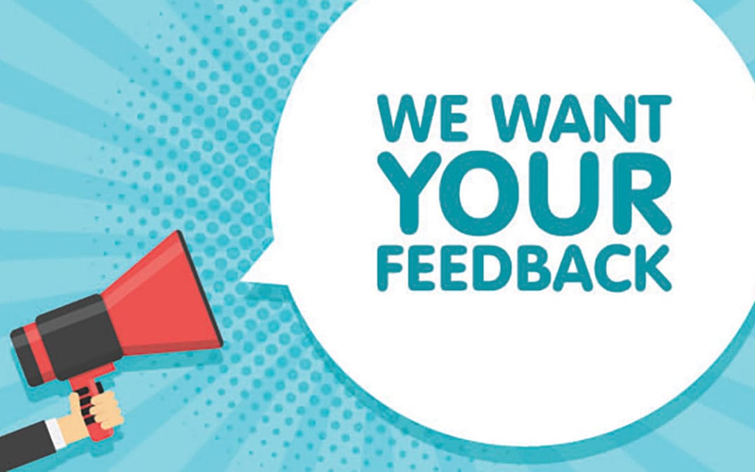 Vi ønsker din tilbakemelding